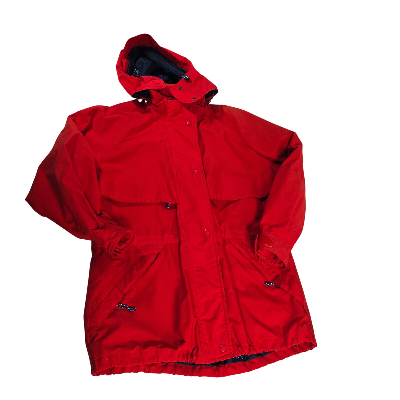 Eddie Bauer Red Gore-Tex Ski Snowboard Jacket Womens M Hooded Waterproof Outdoor